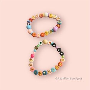 Inspirational Hand Beaded “Love Never Fails” Friendship Bracelet- Corinthians 13